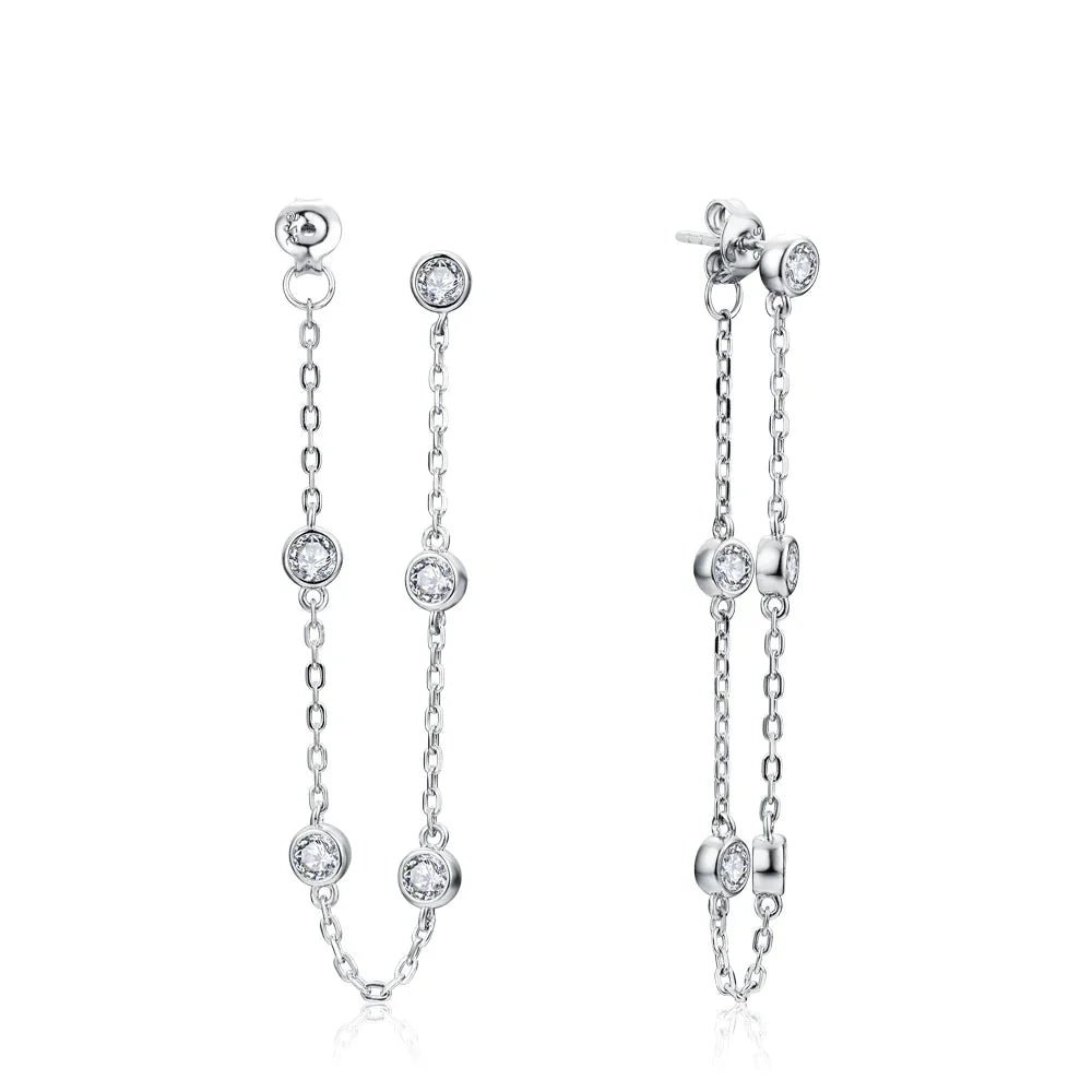 Moissanite Round Stud Earrings 3.5mm D/VVS1 Sterling 925 Silver Drop | | Wiccan Center