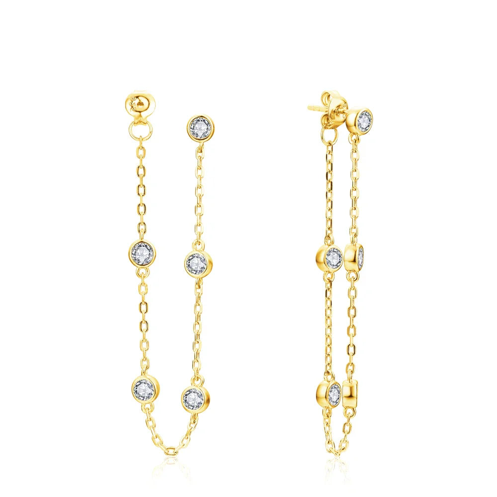 Moissanite Round Stud Earrings 3.5mm D/VVS1 Sterling 925 Silver Drop | | Wiccan Center