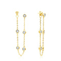 Moissanite Round Stud Earrings 3.5mm D/VVS1 Sterling 925 Silver Drop | | Wiccan Center