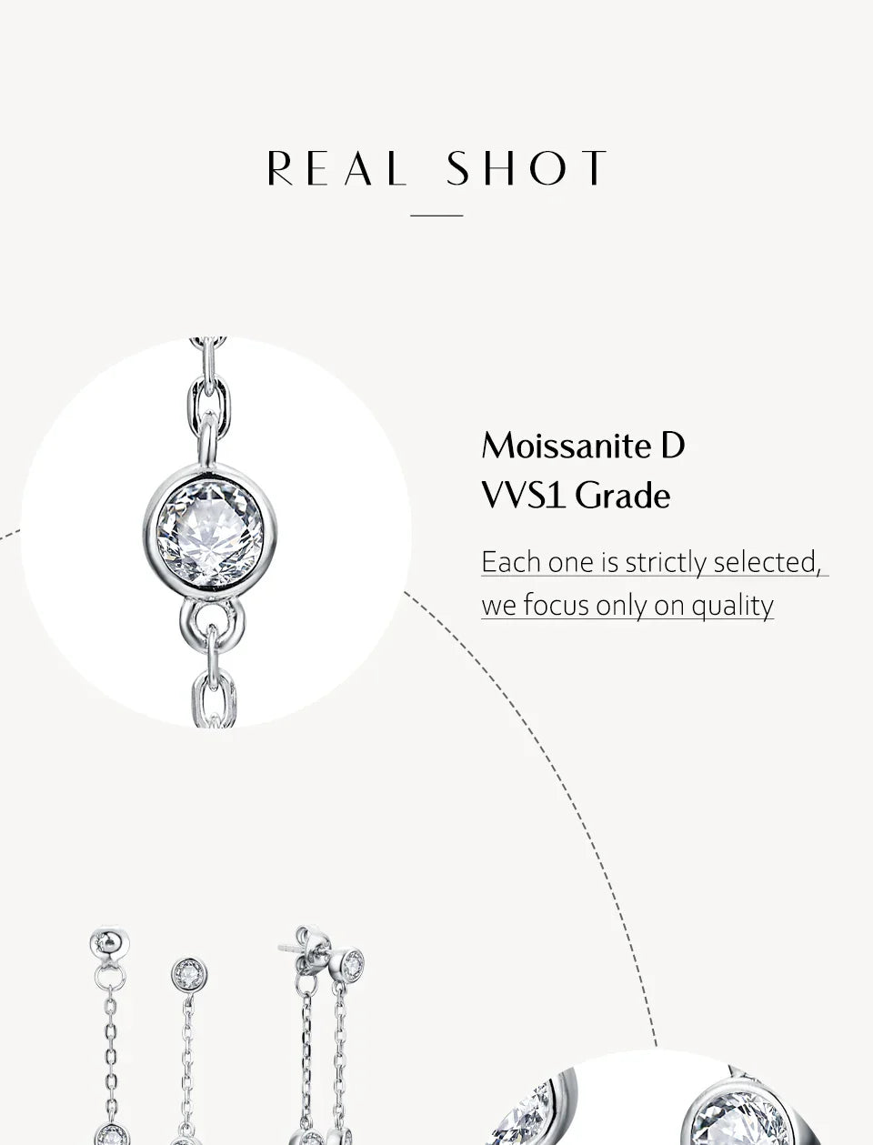 Moissanite Round Stud Earrings 3.5mm D/VVS1 Sterling 925 Silver Drop | | Wiccan Center