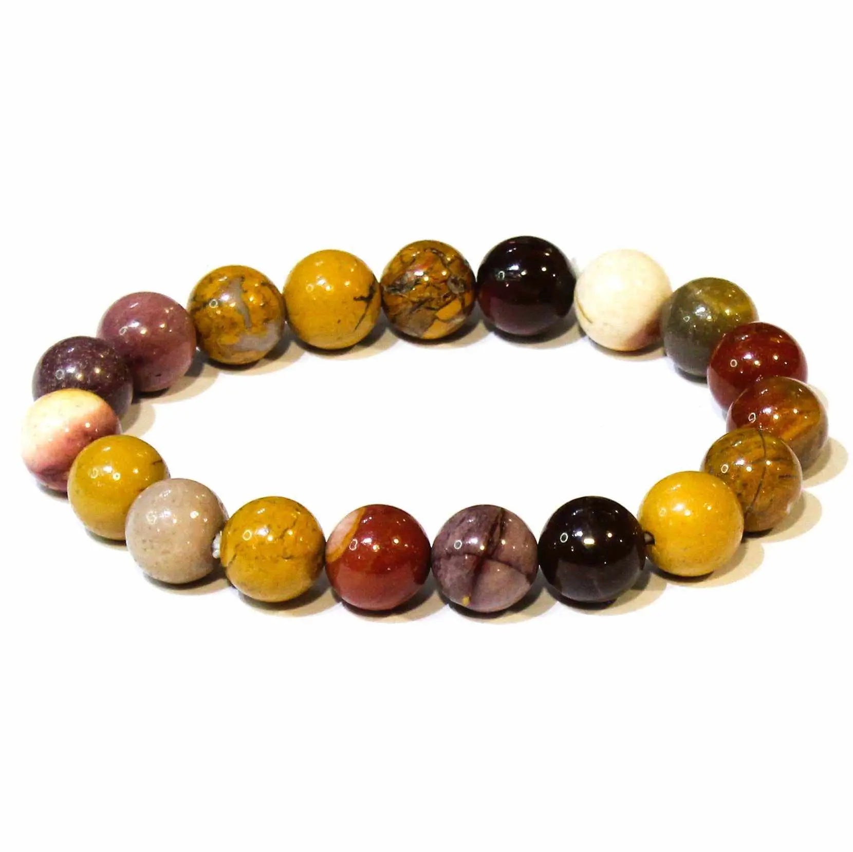 Mookaite Round Bead Bracelet - Harmonious Adventure | Bracelets | Wiccan Center