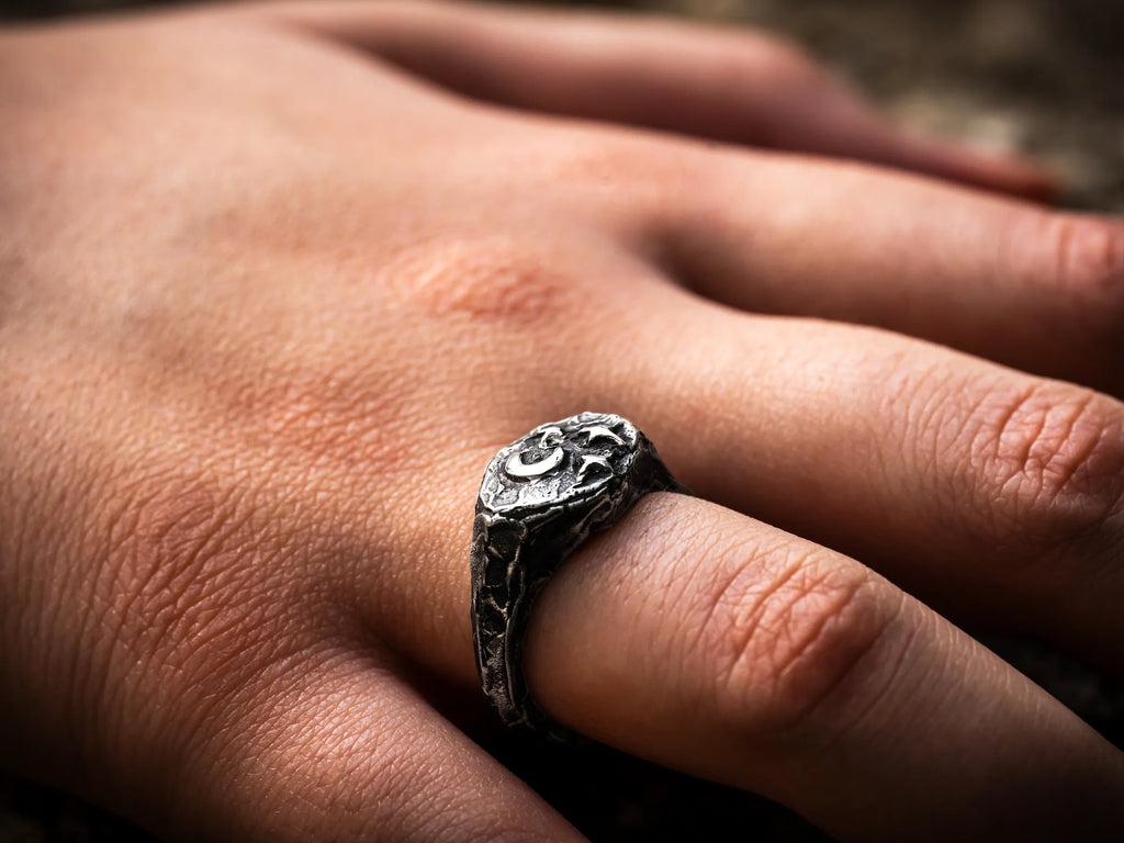 Celestial Realms Signet Ring-Argentium Silver