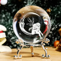 3D Crystal Ball - Moon & Fairy | Sphere | Wiccan Center
