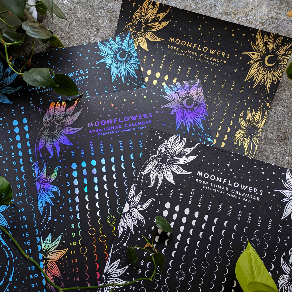 Moonflowers 2026 Lunar Calendar | Print | Wiccan Center