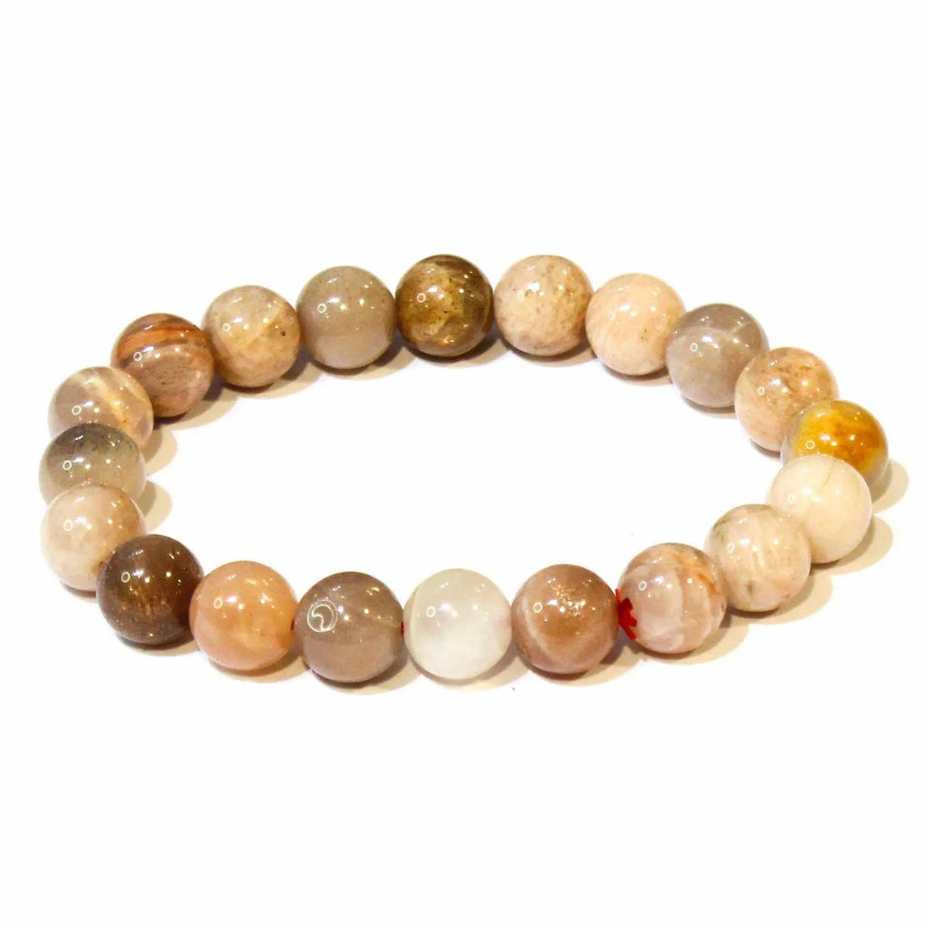 Moonstone Round Bead Bracelet - Traveler's Blessing | Bracelets | Wiccan Center