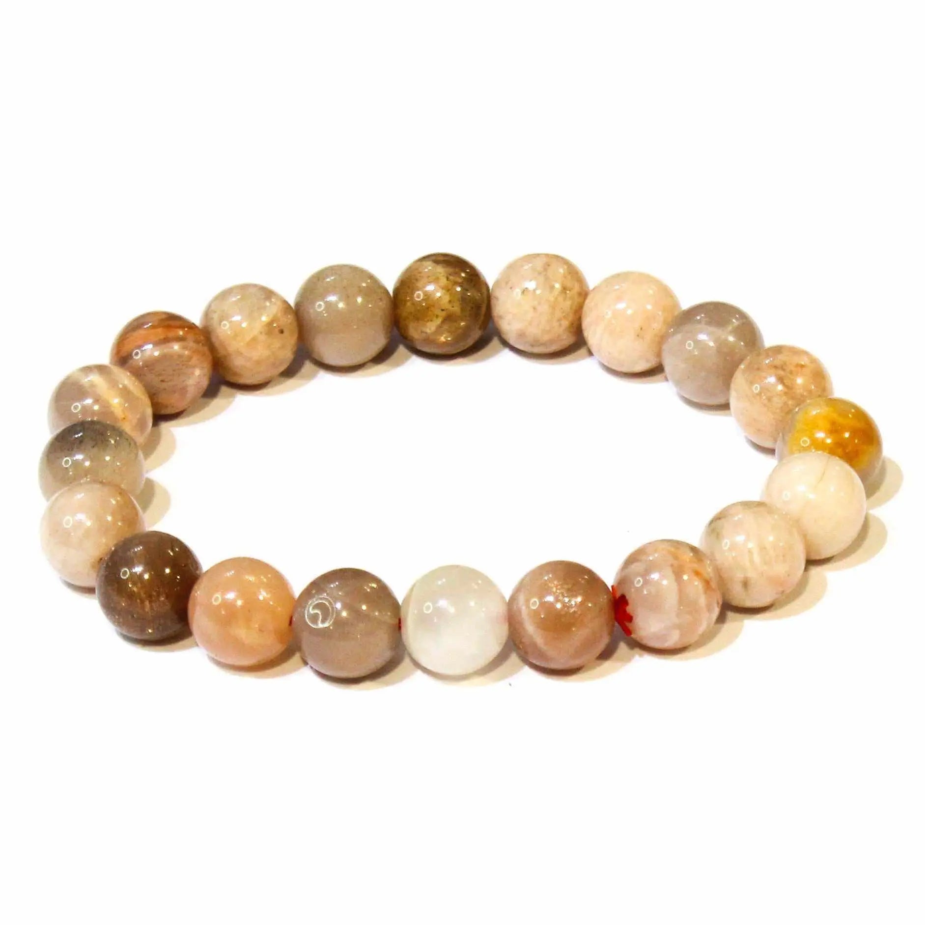 Moonstone Round Bead Bracelet - Traveler's Blessing | Bracelets | Wiccan Center