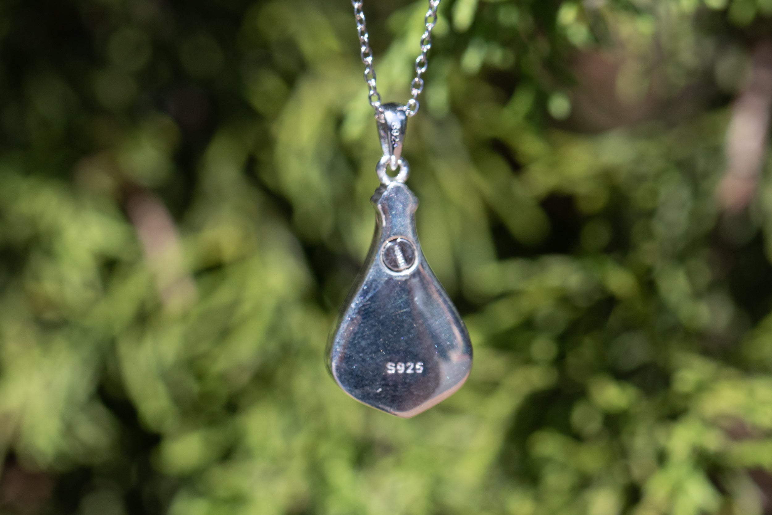 Silver Crystal Keepsake Urn Necklace