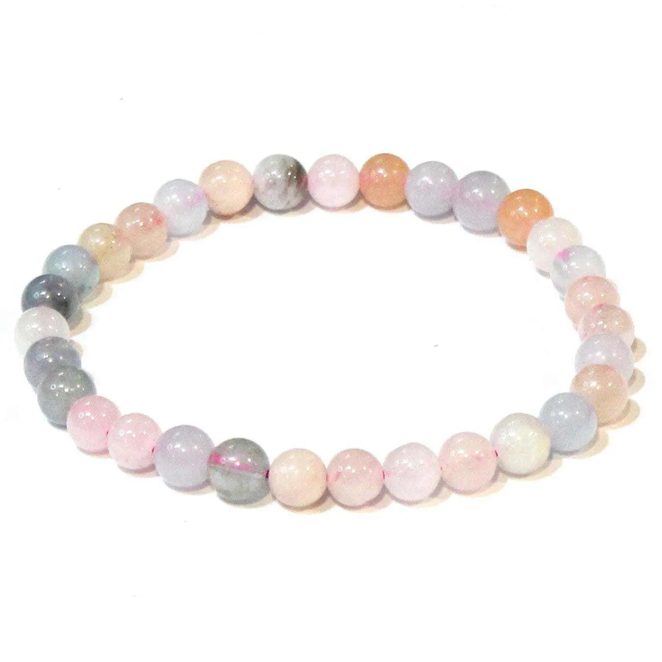 Morganite Round Bead Bracelet - Gentle Healing | Bracelets | Wiccan Center