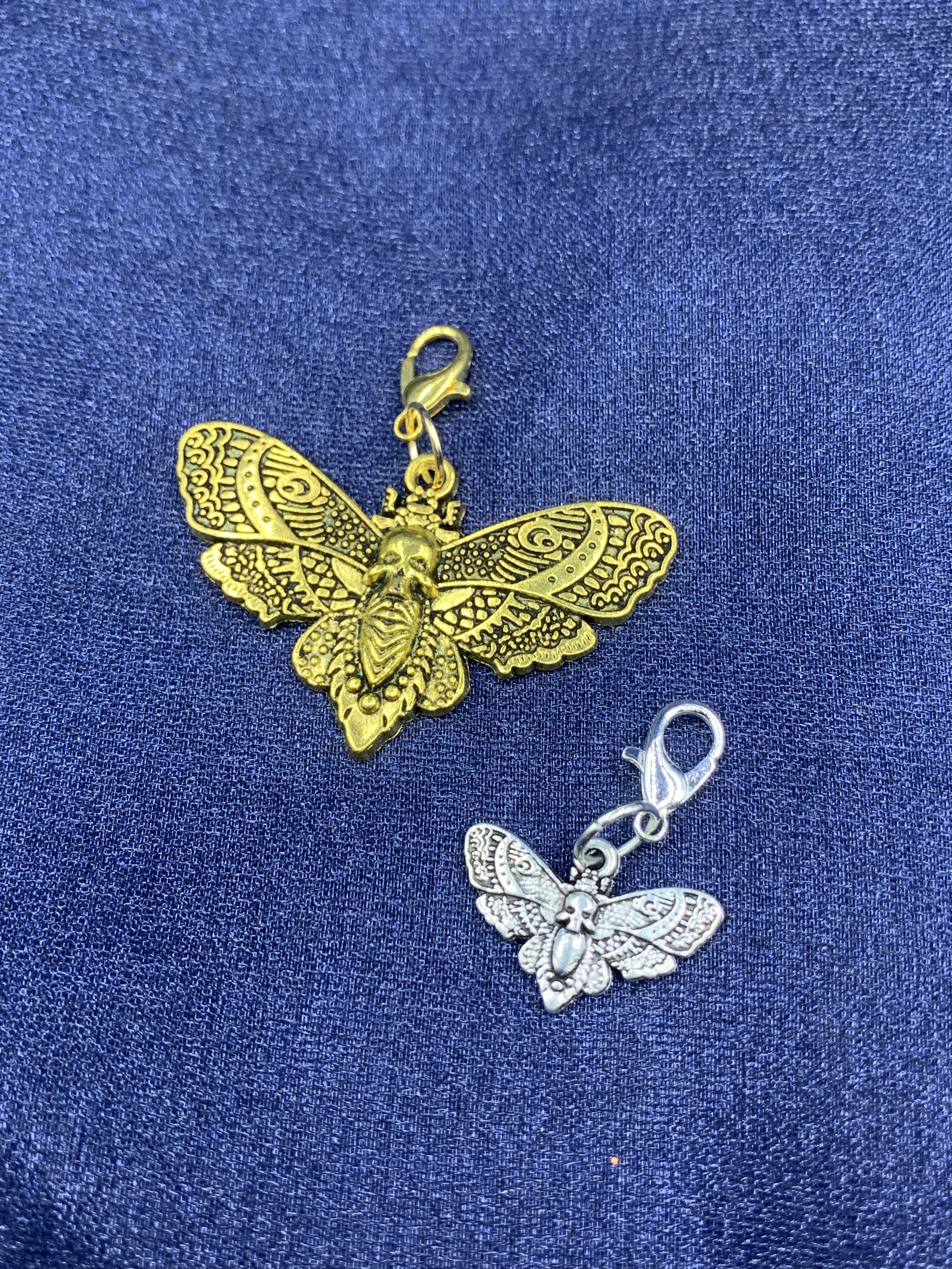 Charm - Skull Moth | charms | Wiccan Center