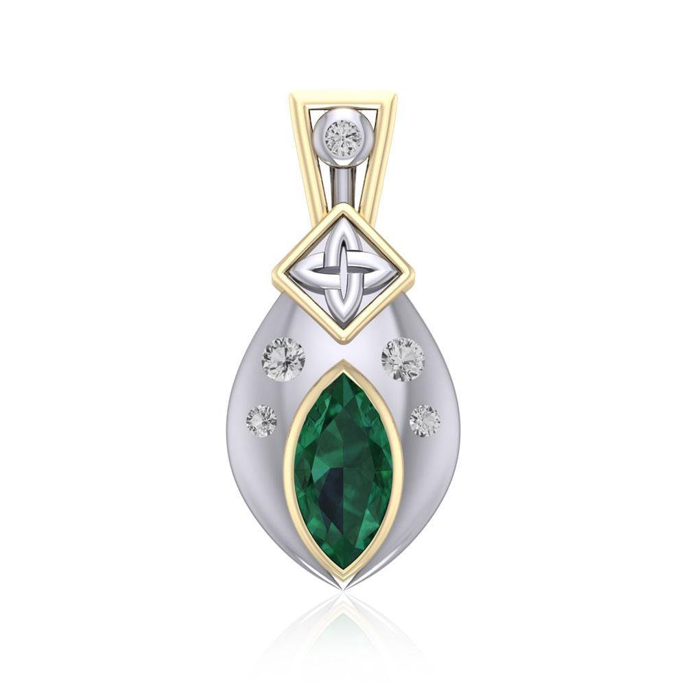 Celtic Quaternary Knot Sterling Silver Pendant MPD639 | Pendant | Wiccan Center