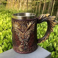 Ancient Treasures' Vikings Hydra Dragon Drinking Mug Tankard | Mugs | Wiccan Center