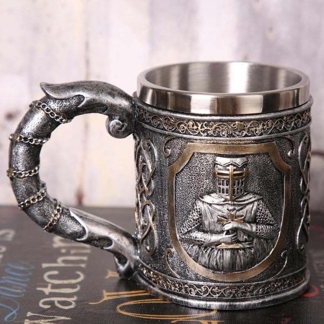 Templar Beer Stainless Steel Mug | Mugs | Wiccan Center