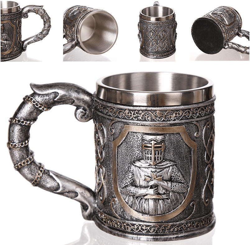Templar Beer Stainless Steel Mug - Bundles | Mugs | Wiccan Center