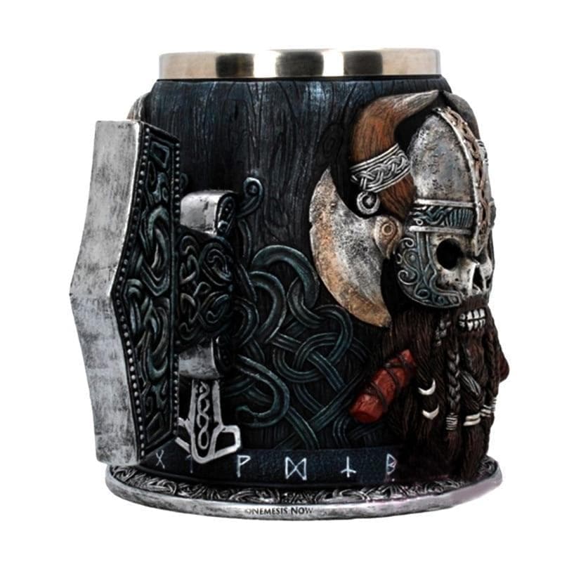Viking Warrior Mjolnir Tankard - Hand Painted Special Edition | Mugs | Wiccan Center