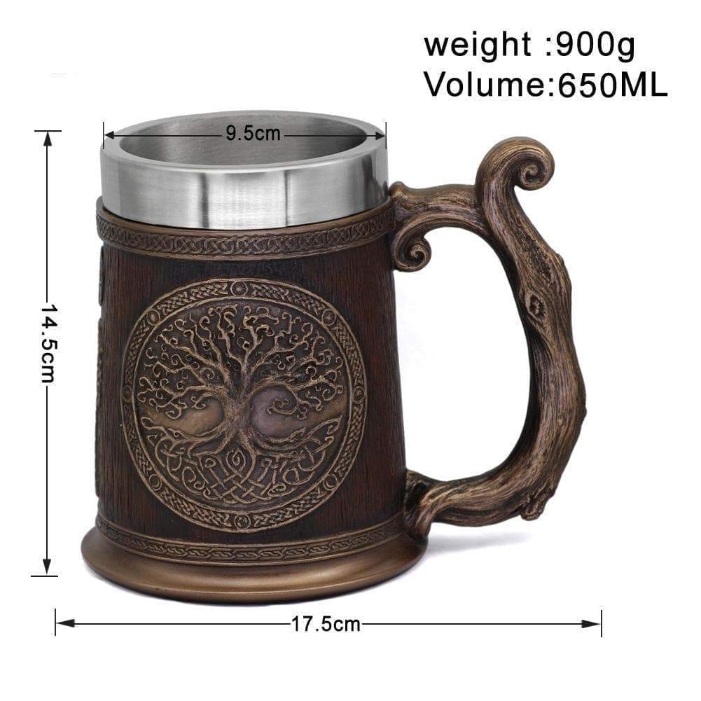 Viking Yggdrasil Tree of Life Tankard Mug | Mugs | Wiccan Center