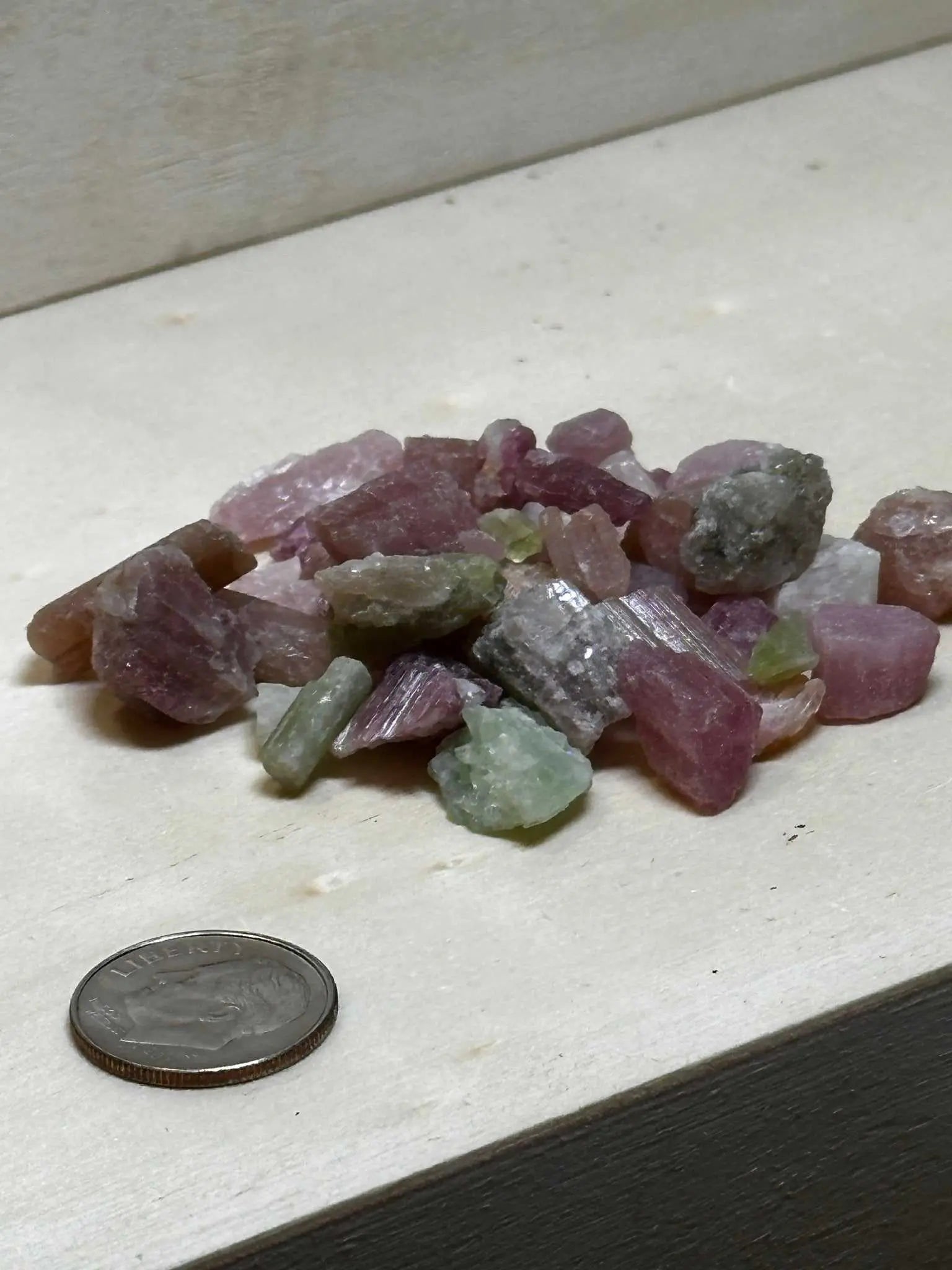 Multi Colored Tourmaline Shards | Rough Stones | Wiccan Center