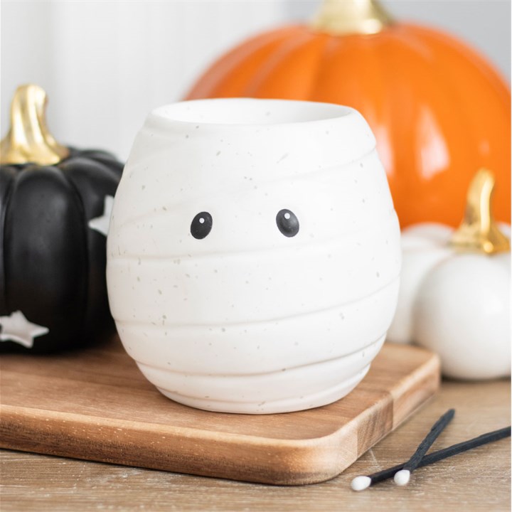 Mummy Shaped Halloween Oil Burner | Wax Melt Warmer | Wiccan Center