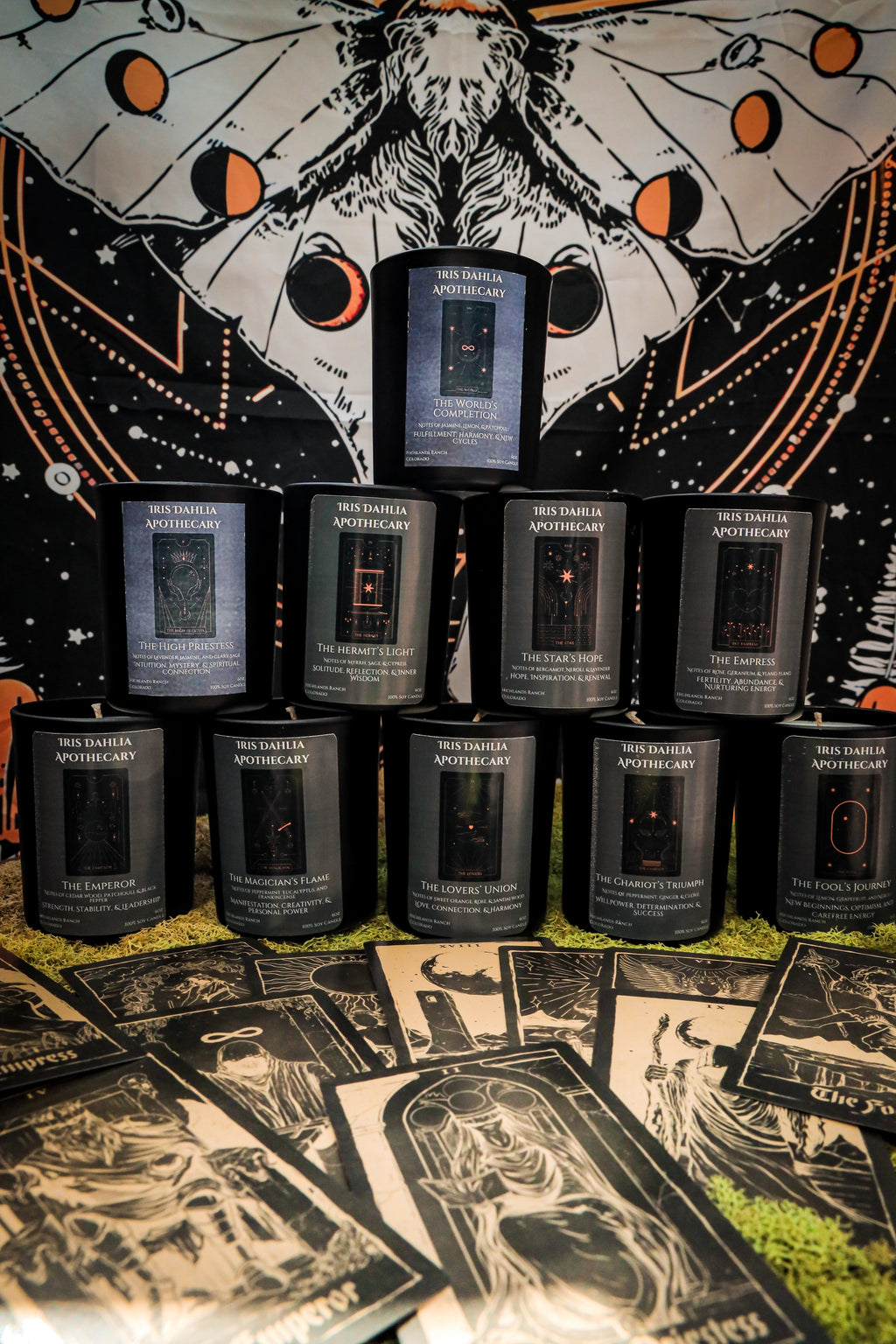 Tarot Candle Collection – Major Arcana Inspired Aromatherapy Candles