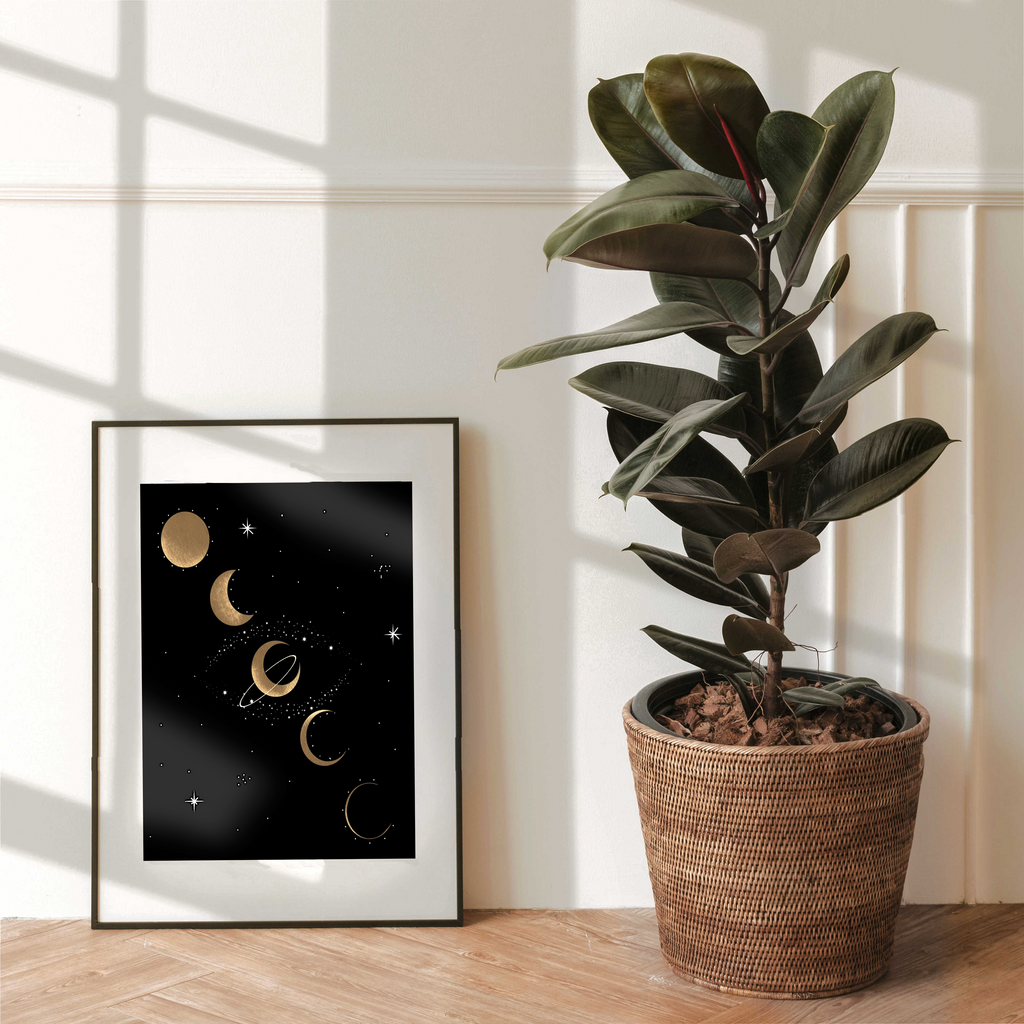 Moon Phases Art Print