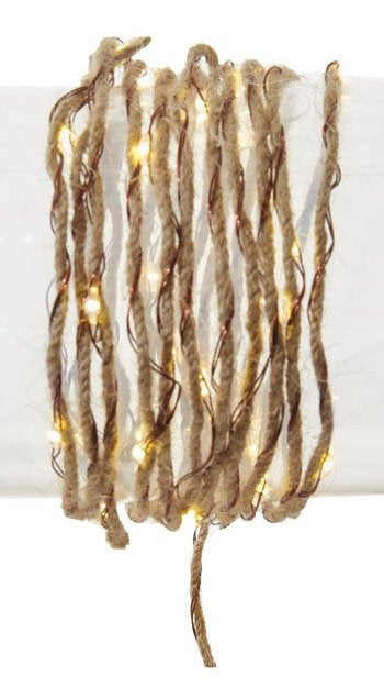 30-Light Battery-Operated Rope Fairy Lights - Brown | Christmas >> Lighting | Wiccan Center
