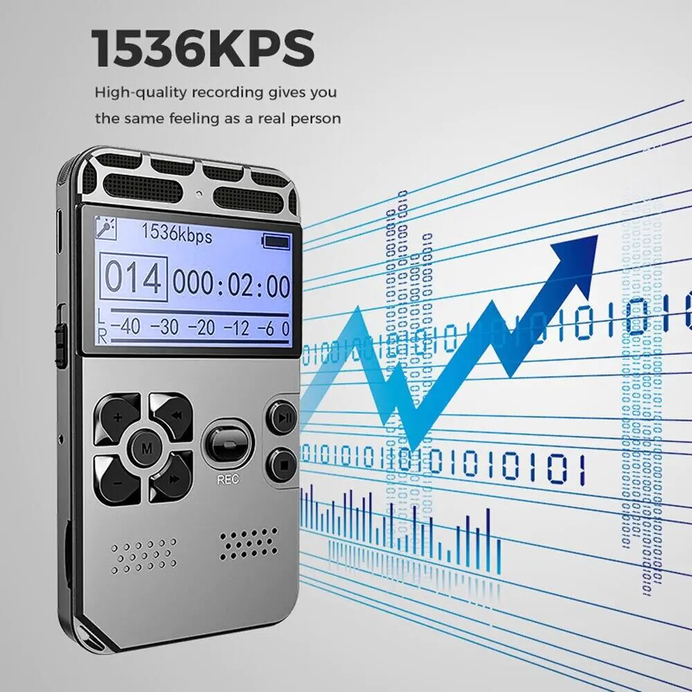 64GB Rechargeable LCD Digital Audio Sound Voice Recorder Dictaphone MP3 Player | | Wiccan Center