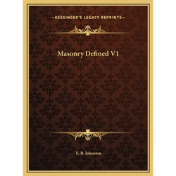 Masonry Defined V1 - Hardcover | Books | Wiccan Center
