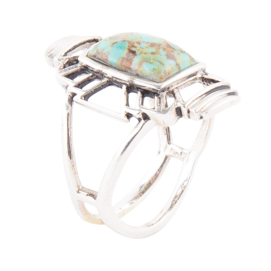 Native Sky Blue Turquoise and Sterling Silver Ring | Rings | Wiccan Center