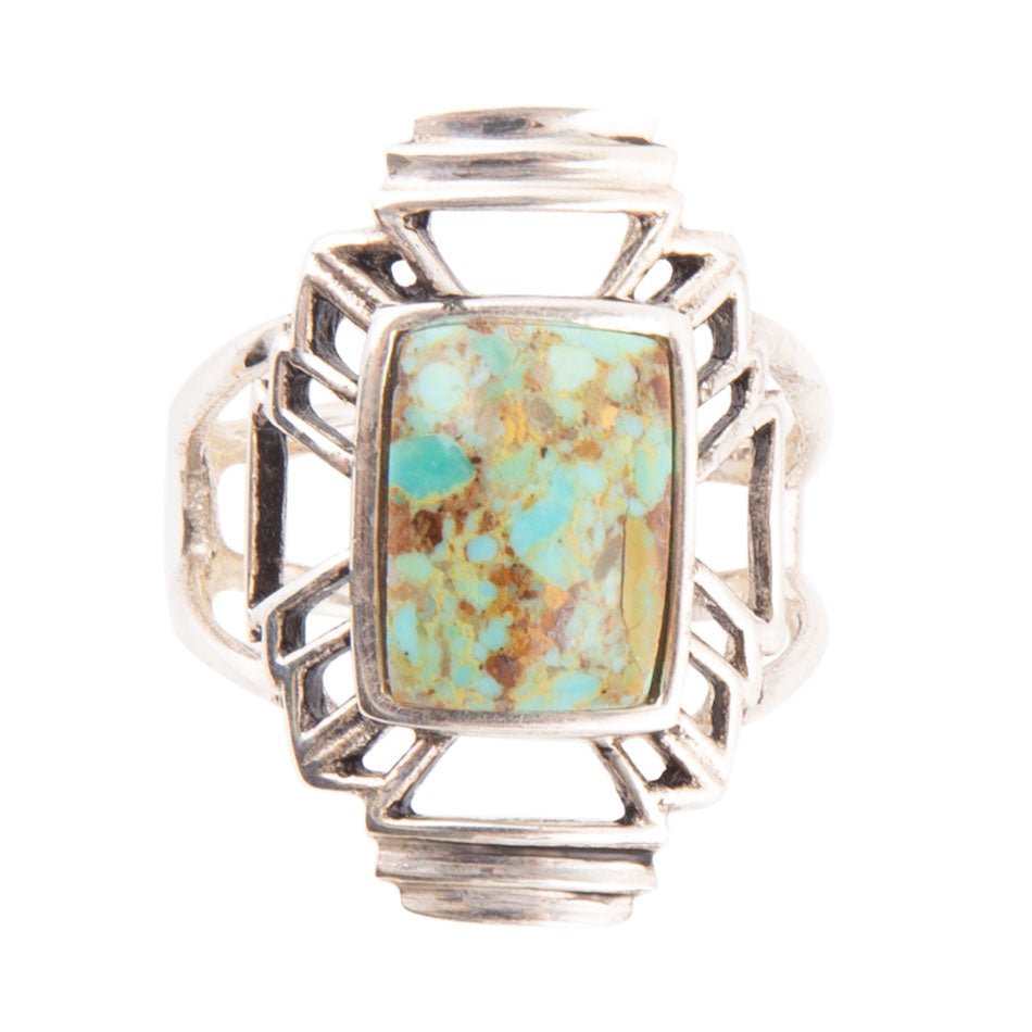Native Sky Blue Turquoise and Sterling Silver Ring | Rings | Wiccan Center