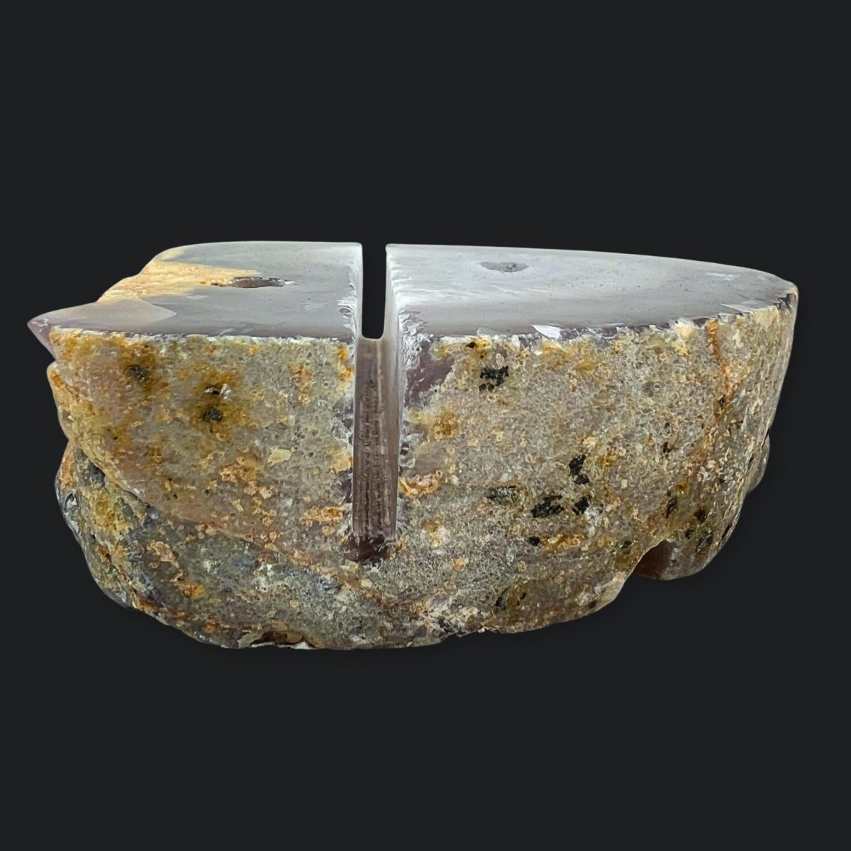 Natural Agate Geode Pen and Card Holder Gemstone Home Office Decor Wholesale Crystal Supply