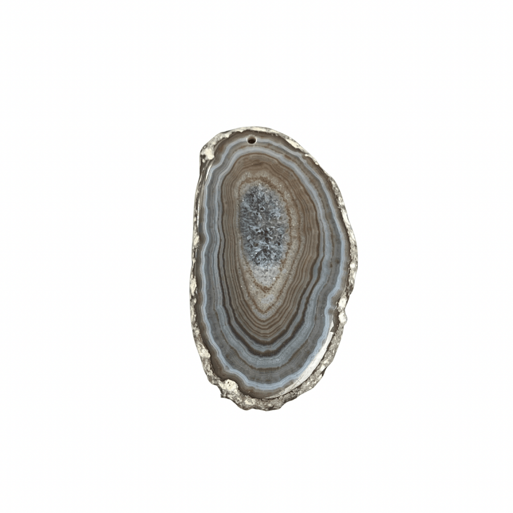 Natural Agate Slice #1 (2 to 3.5 inches) Drilled