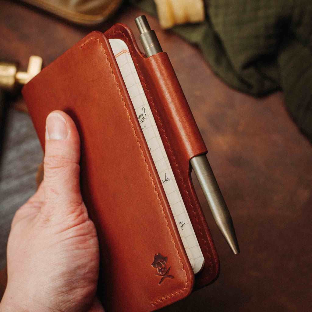 Pirate Goods Navigator Field Notes Cover – Leather EDC Journal Holder | Journal Cover | Wiccan Center