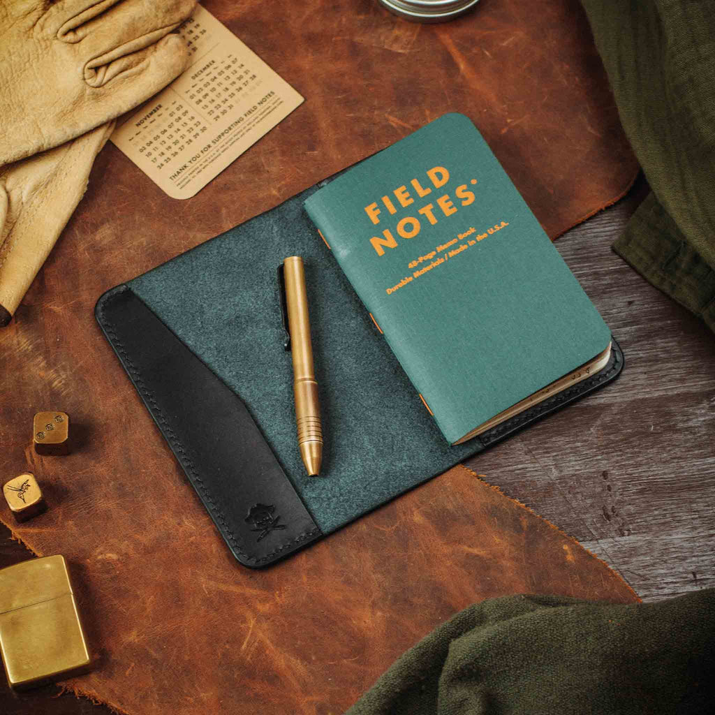 Pirate Goods Navigator Field Notes Cover – Leather EDC Journal Holder | Journal Cover | Wiccan Center