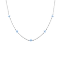 The Periwinkle Peony Necklace