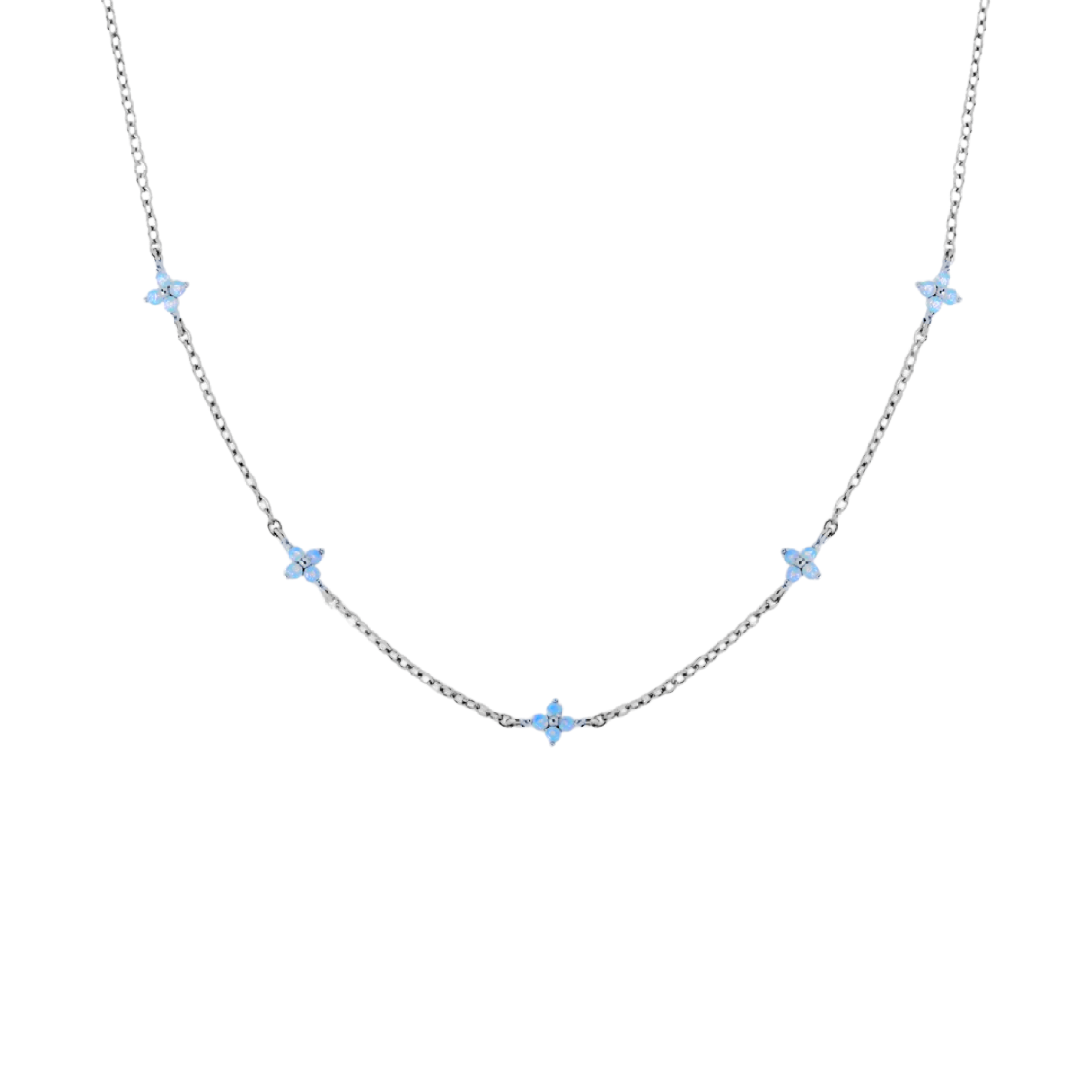 The Periwinkle Peony Necklace