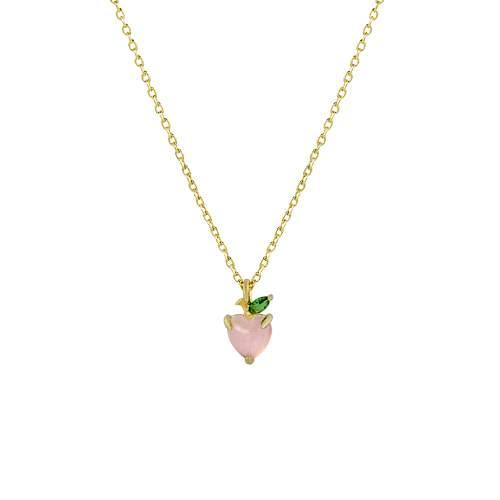 Peach Charm Necklace