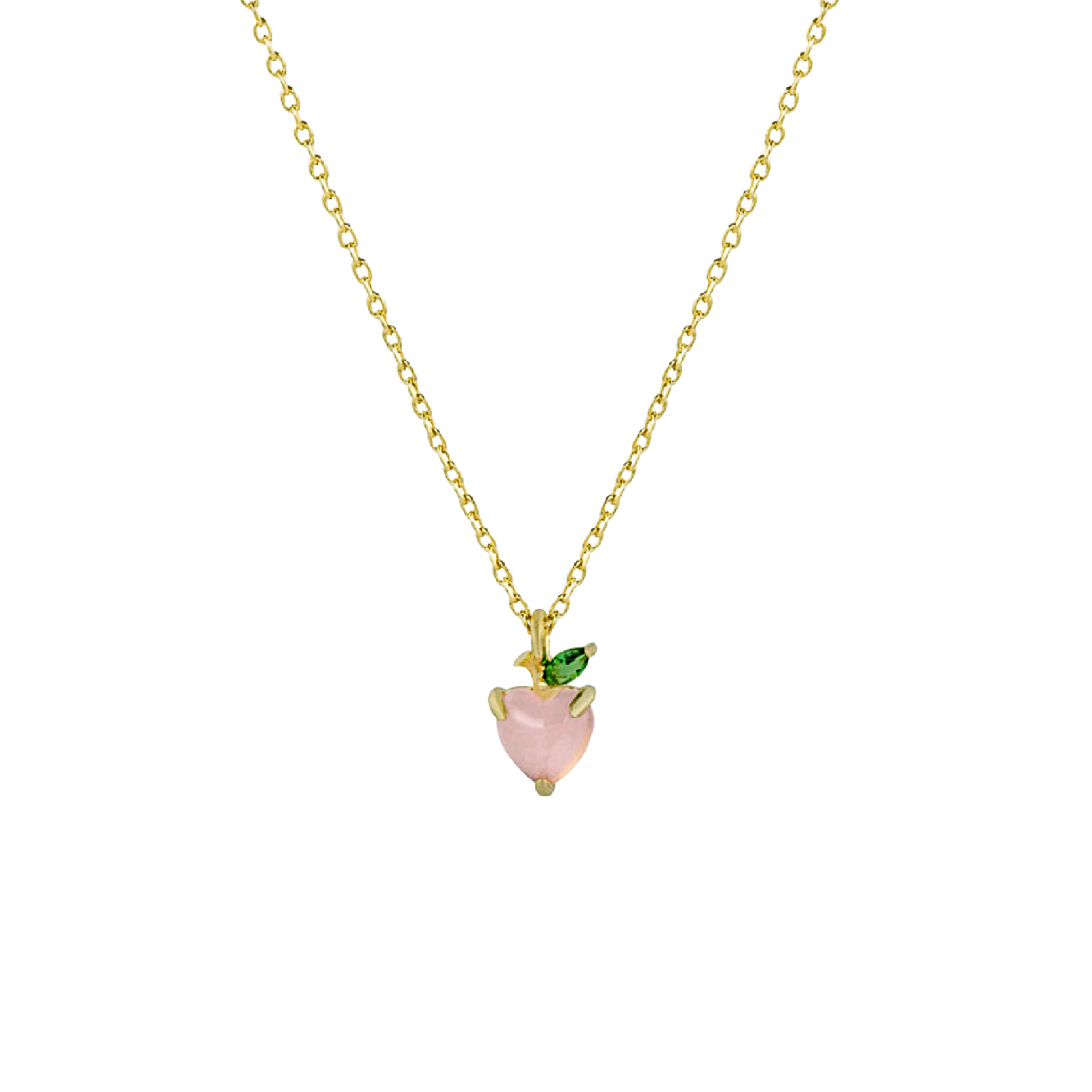 Peach Charm Necklace