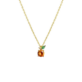 Orange Charm Necklace