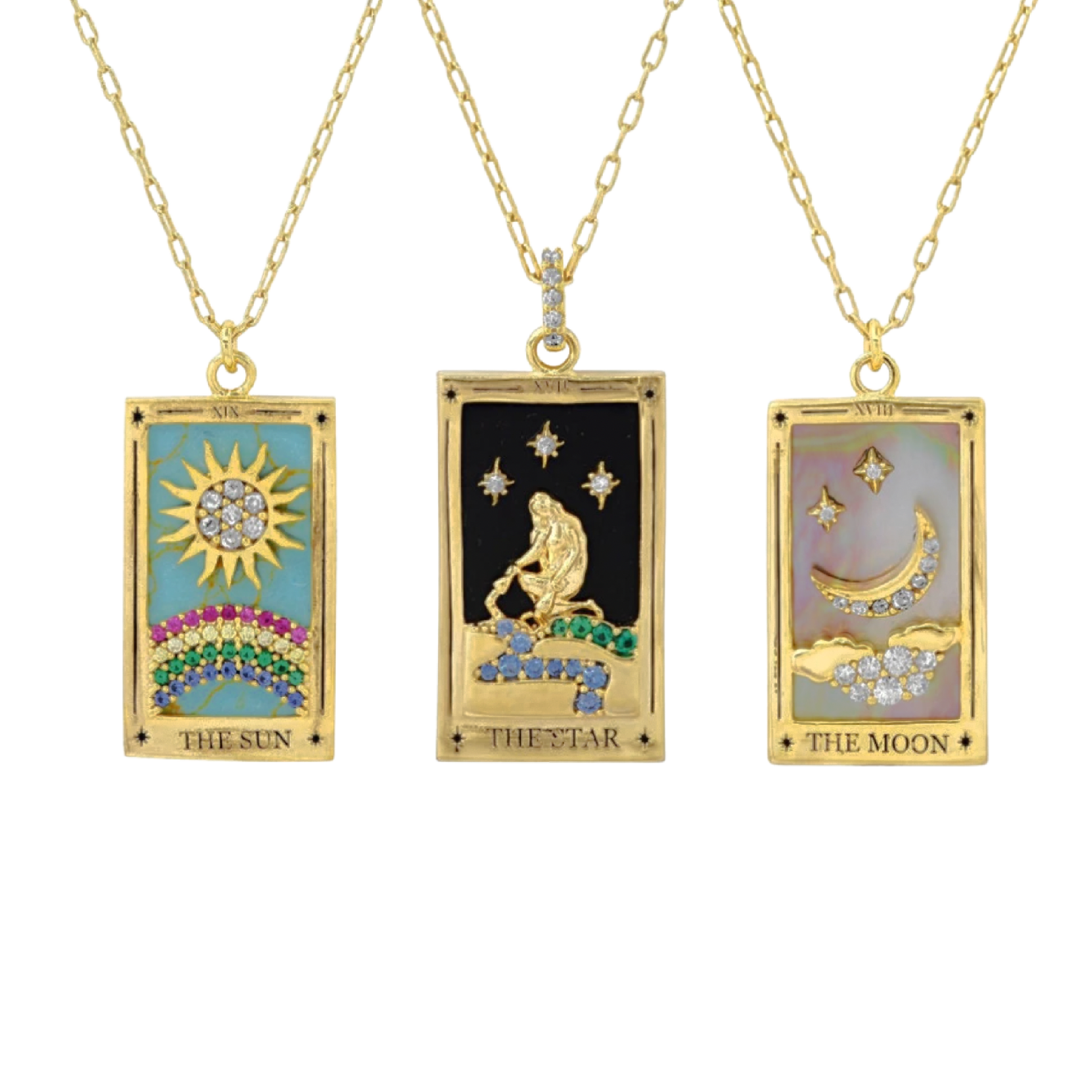 The Sun Tarot Card Necklace