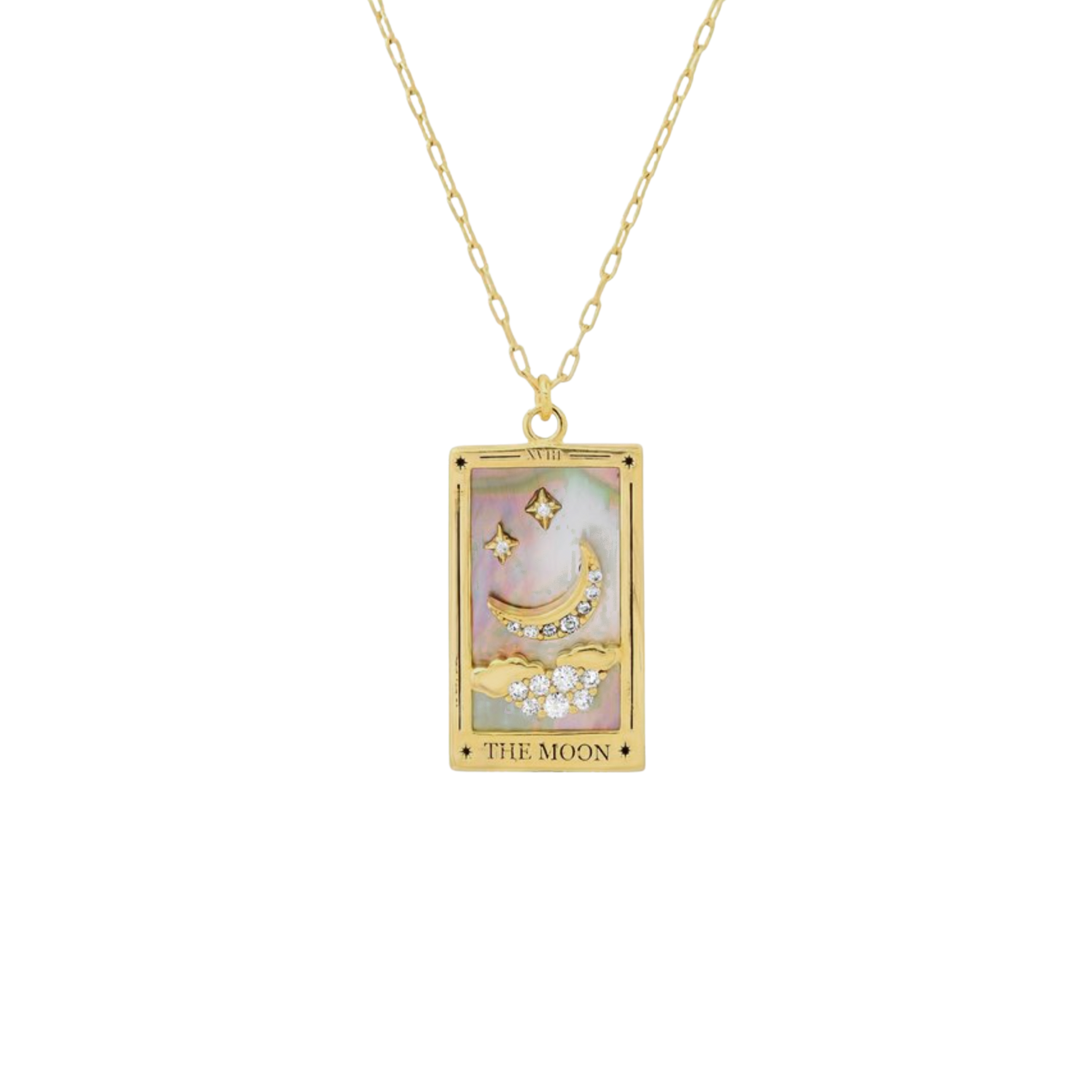 The Moon Tarot Card Necklace