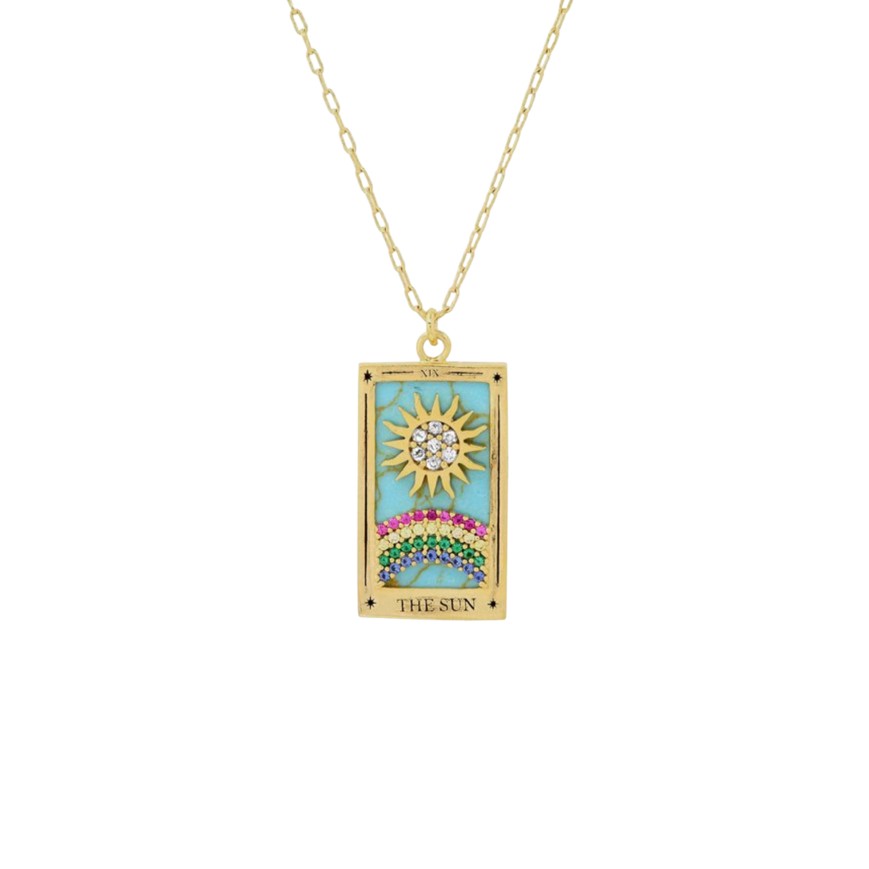 The Sun Tarot Card Necklace