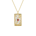 The Lovers Tarot Card Necklace