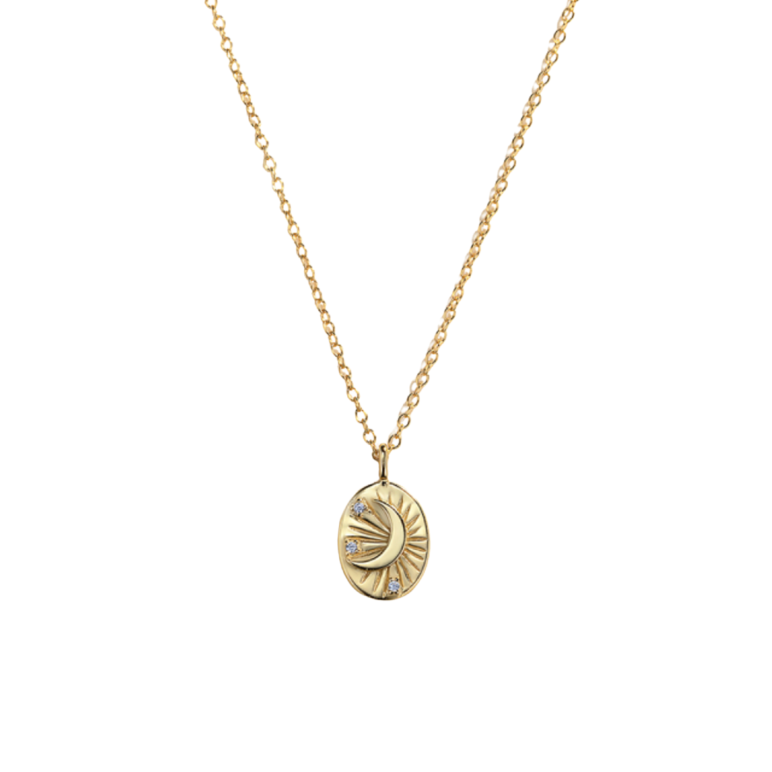 The Oval Moon Necklace