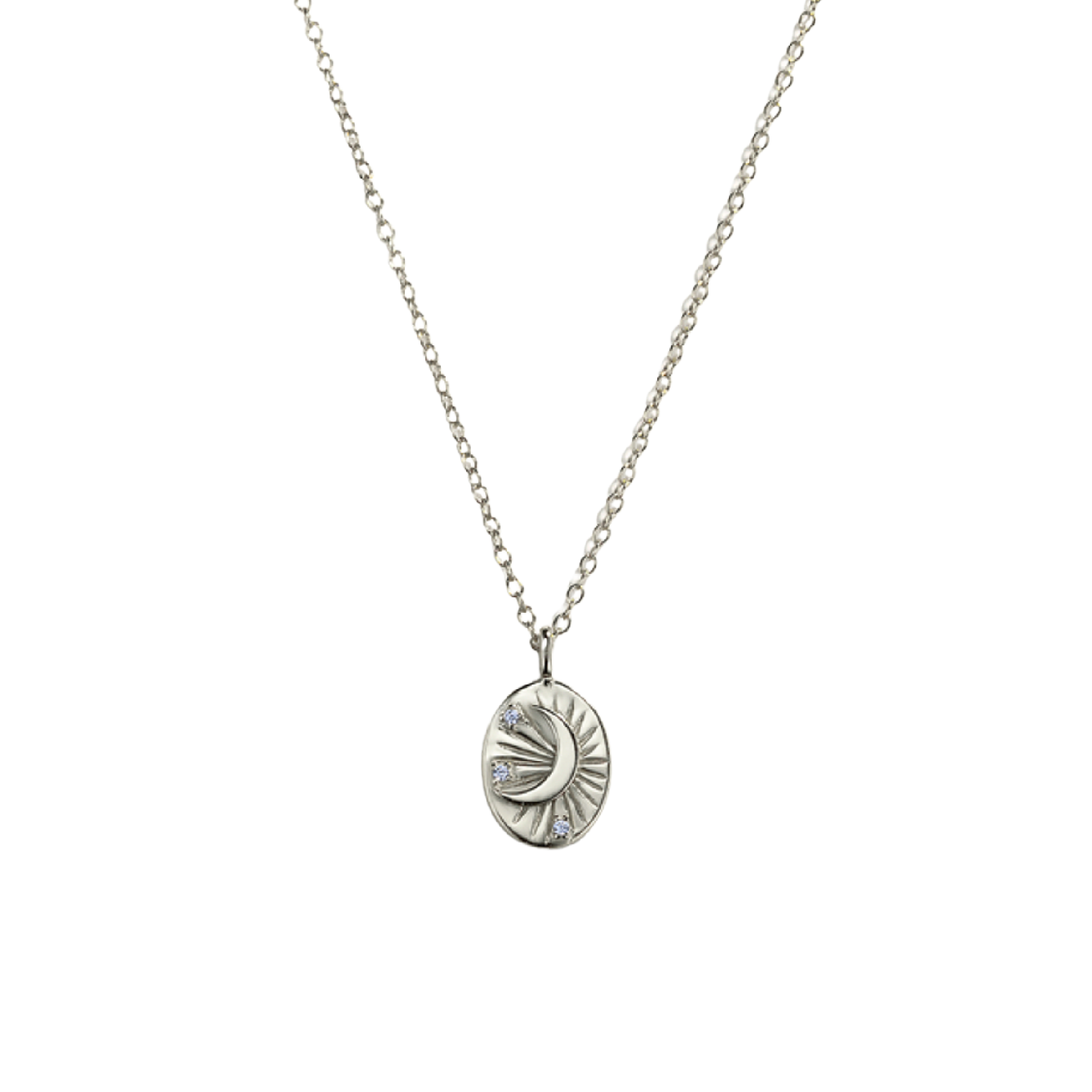 The Oval Moon Necklace