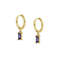 Gemma Blue Huggie Earrings