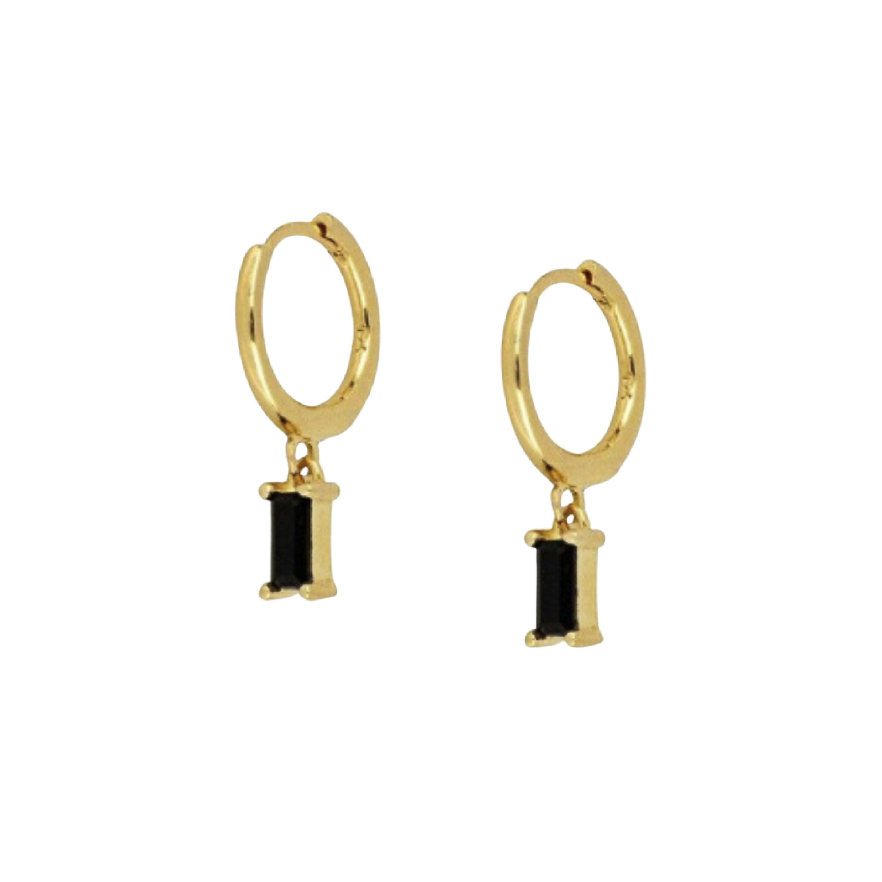 Gemma Green Huggie Earrings