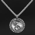 Vikings Runes Bear Paw Stainless Steel Necklace | Necklaces | Wiccan Center