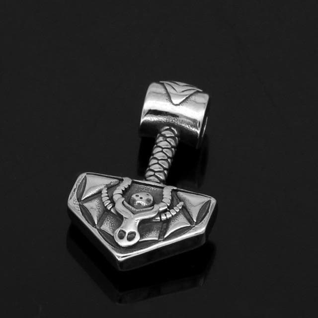 Vikings Nordic Thor Hammer Stainless Steel Necklace | Necklaces | Wiccan Center