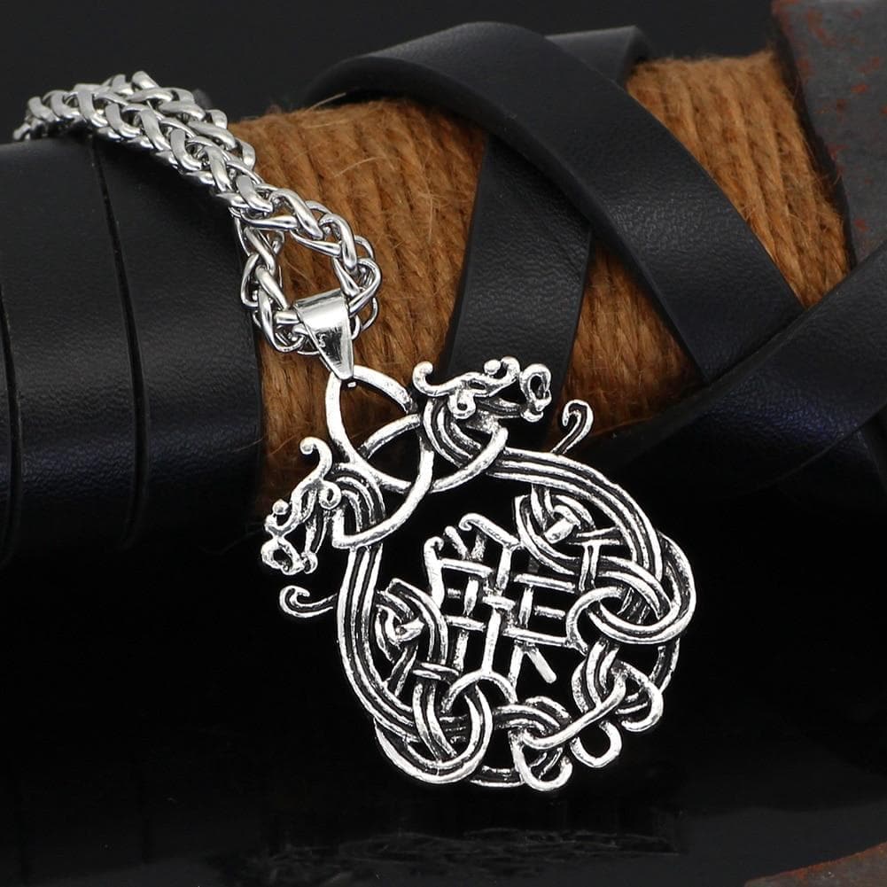Vikings Dragon Fafnir Stainless Steel Necklace | Necklaces | Wiccan Center