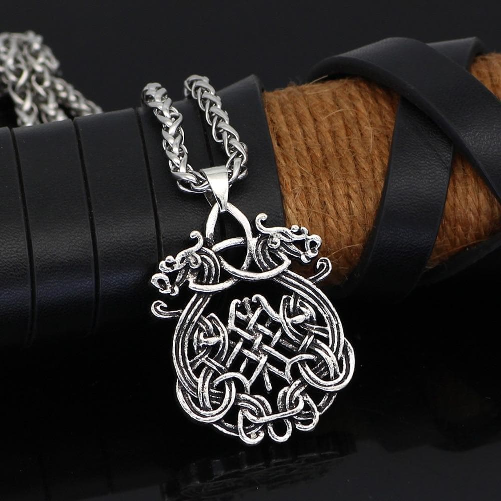 Vikings Dragon Fafnir Stainless Steel Necklace | Necklaces | Wiccan Center