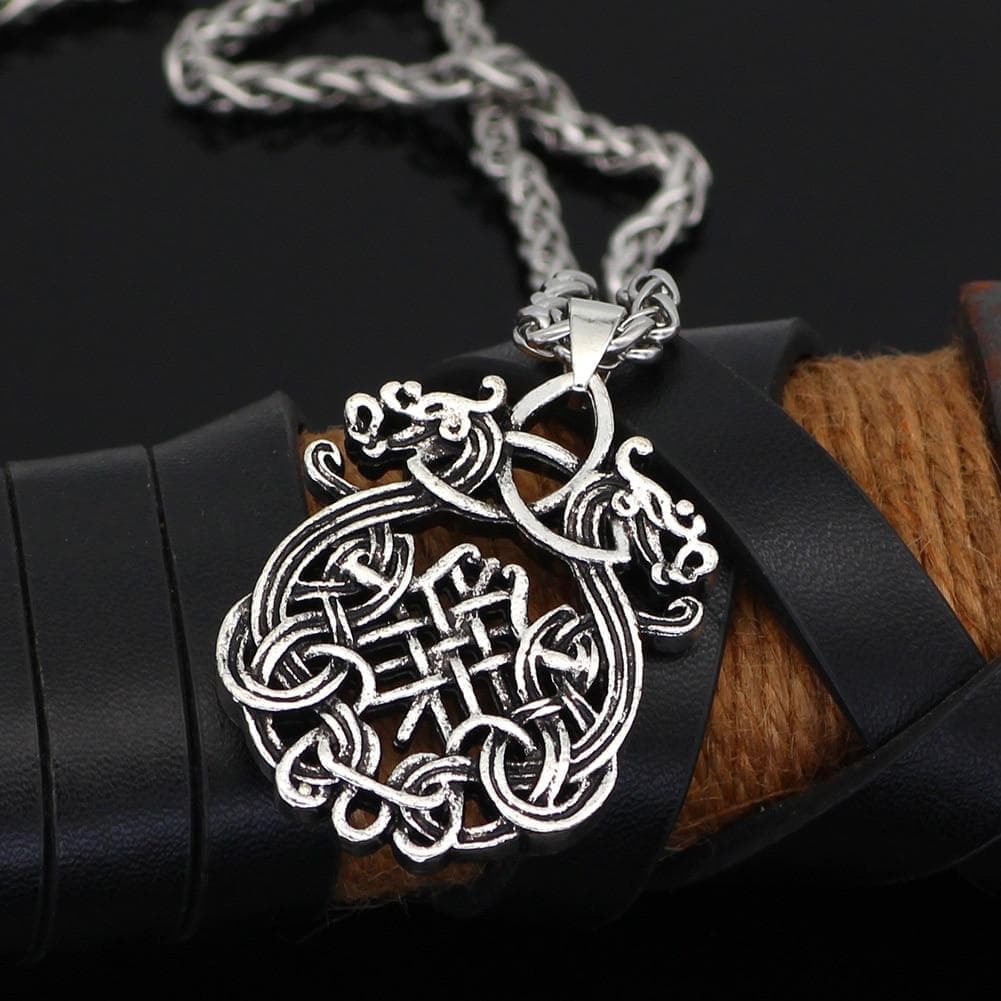 Vikings Dragon Fafnir Stainless Steel Necklace | Necklaces | Wiccan Center